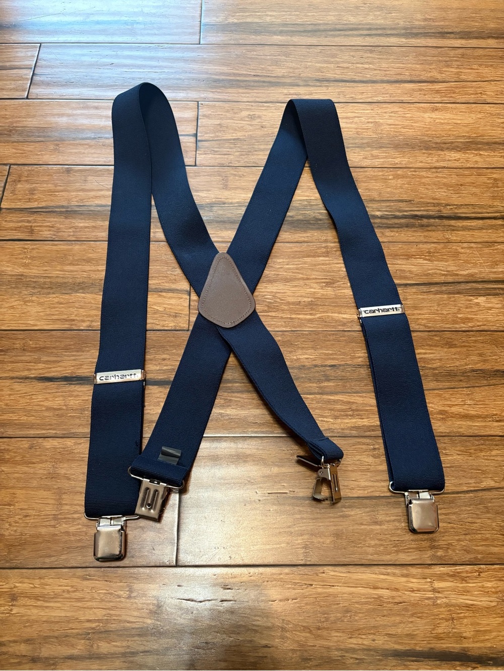 Carhartt Suspenders Mens Heavy-Duty Utillity Blue Adjustable Metal Clasps 2"